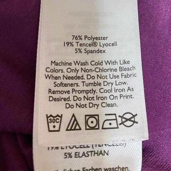 Eddie Bauer Women's Purple Open Front Long Sleeve Cardigan Sweater Top Size XS - Picture 3 of 4